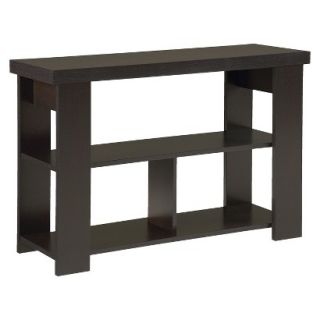 Console Table Ameriwood Industries Hollow Core Sofa Table   Dark Brown