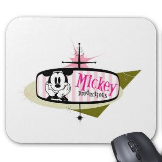 Mickey Productions logo rearview mirror Mousepads