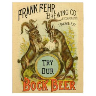 Bock Beer Goats Jigsaw Puzzles