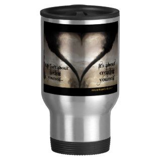 Life Isn't About Finding Yourself Heart Tornado Coffee Mugs