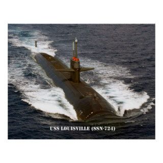 USS LOUISVILLE (SSN 724) POSTERS
