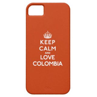 Keep Calm and Love Colombia iPhone 5 Cover