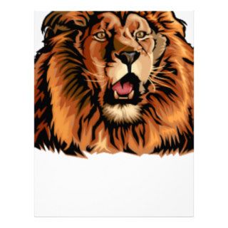 Lion face letterhead template