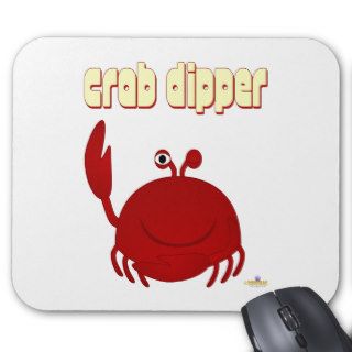 Smiling Red Crab Crab Dipper Mouse Mats