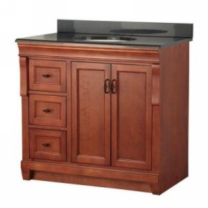 Foremost NACACB3722DL Warm Cinnamon Naples Vanity with Colorpoint Top (37 W x 3