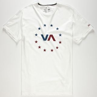 Va Star Circle Mens T Shirt White In Sizes X Large, Medium, Small, Xx Larg