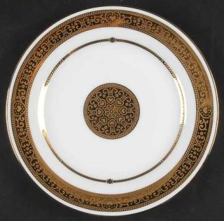 Muirfield Appassionata Salad Plate, Fine China Dinnerware   Scroll & Heart Etche