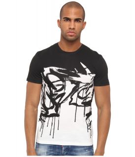 McQ Dripping Swallows S/S Crew Mens T Shirt (White)