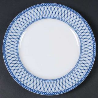 Vista Alegre Balustrade Blue Salad Plate, Fine China Dinnerware   Blue Diamond D