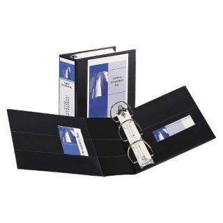 Avery Durable View Binder with Two Booster EZD Rings, 5 Capacity   Black