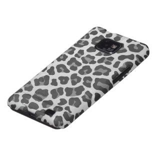 Leopard Gray and Light Gray Print Galaxy SII Case