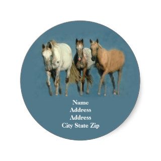 Horses Wild and Wonderful Address Label Sticker