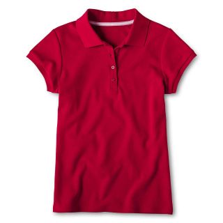 Izod Short Sleeve Polo Shirt   Girls 4 18 and Girls Plus, Red, Girls