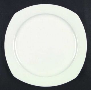 Nikko Alpine Dinner Plate, Fine China Dinnerware   Quadrille Line, All White