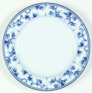 Waterford China Normandy Salad Plate, Fine China Dinnerware   Town&Country, Blue