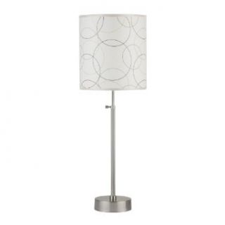 Cancan 2 Adjustable Table Lamp Finish Brushed Nickel, Shade Color Walnut Wood   Table Lamps  