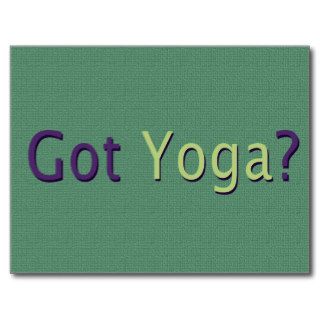 Got Yoga? Post Cards