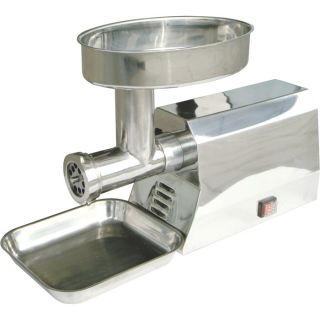 Kitchener Electric Meat Grinder   #8 Stainless Steel, 3/8 HP