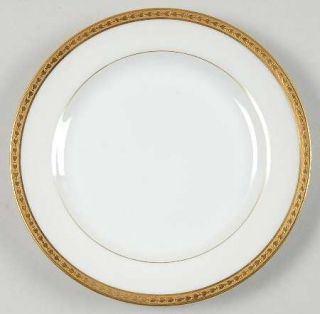 Bawo & Dotter Bwd25 Bread & Butter Plate, Fine China Dinnerware   Gold Encrusted