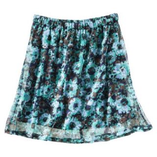Mossimo Supply Co. Juniors Chiffon Crinkle Skirt   Flag Blue XS(1)