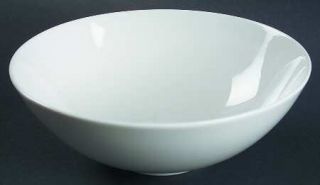 Crate & Barrel China Elements Coupe Cereal Bowl, Fine China Dinnerware   All Whi