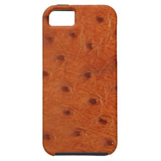 Orange Leather Look iPhone 5 Cover