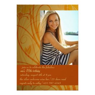 Flourishing   Photo Invitation