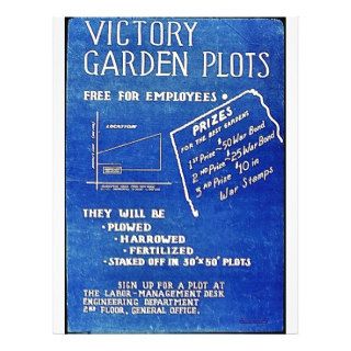 Victory Garden Plots, Free For Employees Flyer