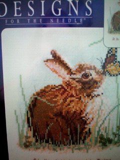 Joyful Fields    Praying Hands Collection    Bunny Rabbit and Butterfly    "Let the field be joyful. Psalms 9612"    Design Size 6" x 7"