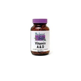 Vitamin A&D 25,000IU/1,000IU Bluebonnet 100 Softgel Health & Personal Care