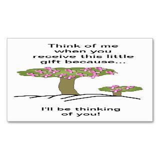 Cancer I'll Be Thinking Of You Bookmark Business Card Templates