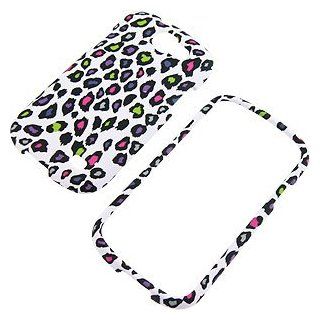 Rainbow Leopard (White) Protector Case for Samsung Galaxy Express SGH i437 Cell Phones & Accessories