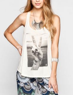 Peace Back Womens Tank Cream In Sizes Medium, X Large, Large, Small, X S