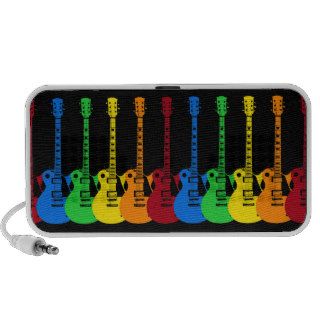 Five Colorful Electric Guitars Laptop Speaker
