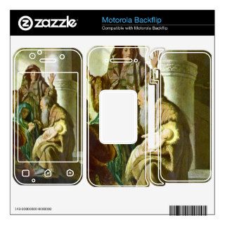 Hannah and Simeon in the temple by Rembrandt Motorola Backflip Skins