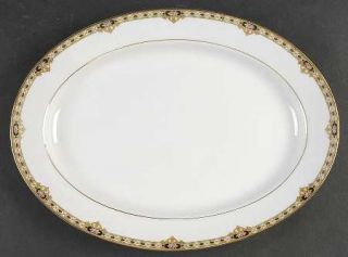 Noritake Ceylon, The 13 Oval Serving Platter, Fine China Dinnerware   Roses On