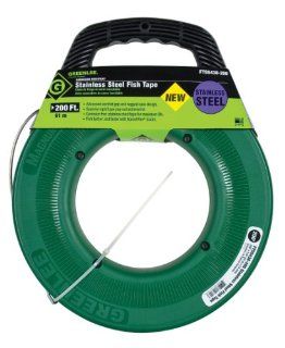 Greenlee FTSS438 200 Stainless Steel Fish Tape, 200 Feet x 1/8 Inch   Electrical Fish Tape  