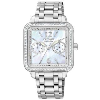 Citizen Women's Stainless Steel Eco Drive Silhouette Crystal Watch Citizen Women's Citizen Watches