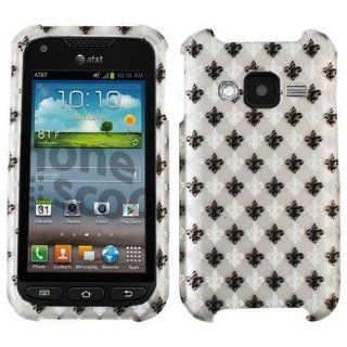 SMOOTH FINISH COVER FOR SAMSUNG GALAXY RUGBY PRO CASE FACEPLATE HARD PLASTIC SAINTS FLEUR TE439 S I547 CELL PHONE ACCESSORY Cell Phones & Accessories