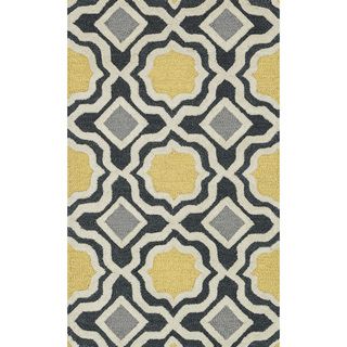 Hand tufted Tatum Charcoal/ Gold Wool Rug (2'3 x 3'9) Alexander Home Accent Rugs