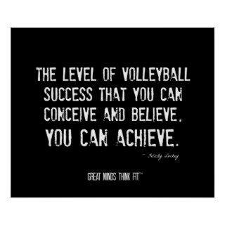 Volleyball Motivational Poster 014   Grunge