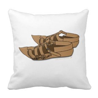 Opanke Folk Dancing Shoes Custom Throw Pillow