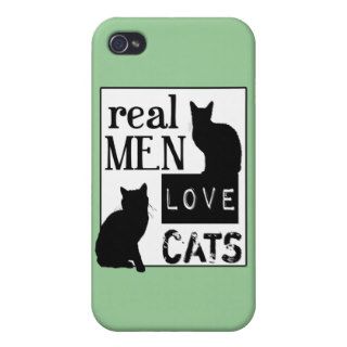 Real Men Love Cats (available in all colours) Covers For iPhone 4