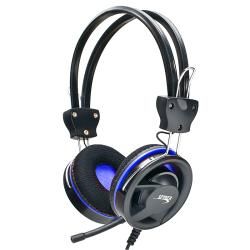 Connectland Blue Over Ear Stereo Headset with Detachable Microphone Connectland Headsets & Microphones