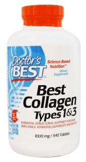 Doctors Best   Best Collagen Types 1 & 3 1000 mg.   540 Tablets