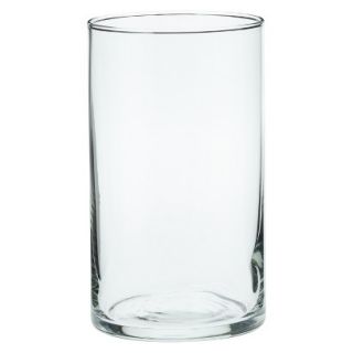 Set of 12 Glass Floral Cylinders