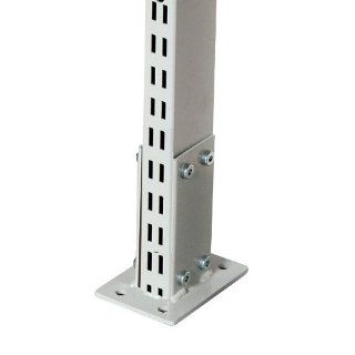 Sovella 14 9553563 Unifit Steel Retrofit Slotted Upright with Center Counter Mount Bracket, 440 lbs Capacity, 3" Width x 53.5" Height x 4" Depth, Grey Material Handling Equipment