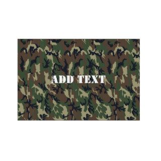 Woodland Camouflage Military Background Lawn Sign