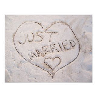 Just Married Announcement