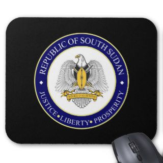 south sudan emblem mouse pads